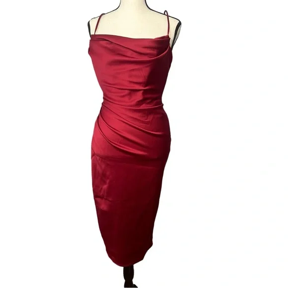 House of CB London Anja Satin Corset Midi Dress in Wine is available for  purchase on au PAY Market - Imported Goods Online Store Co.Ltd. | au PAY  Market - Online Shopping Site